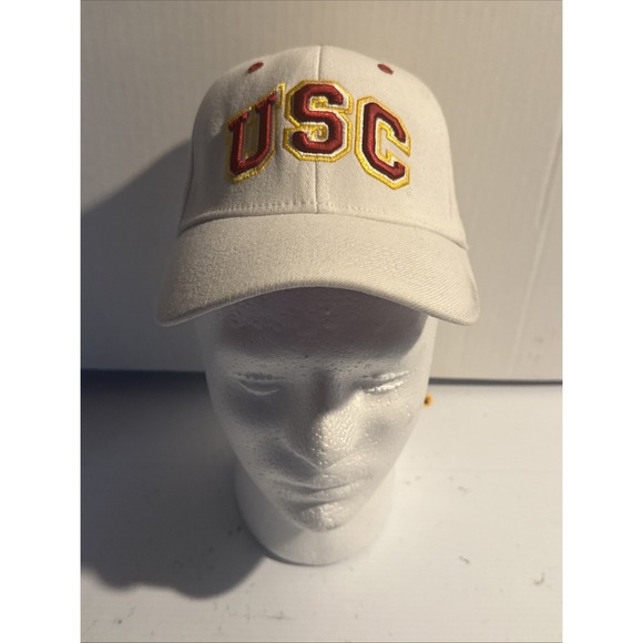 Top Of The‎ World USC Trojans Hat Cap Mens Fitted One Fit OSFM White NCAA - Picture 1 of 5